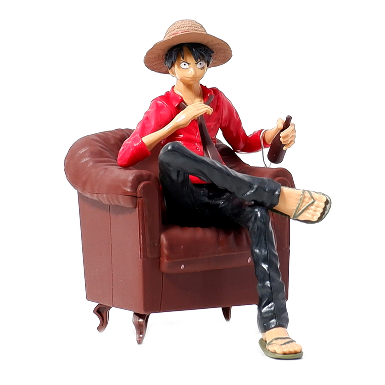 Коллекционная фигурка Луффи на кресле из аниме One Piece в подарочной коробке. + мини фигурка в подарок - Pic n 308681