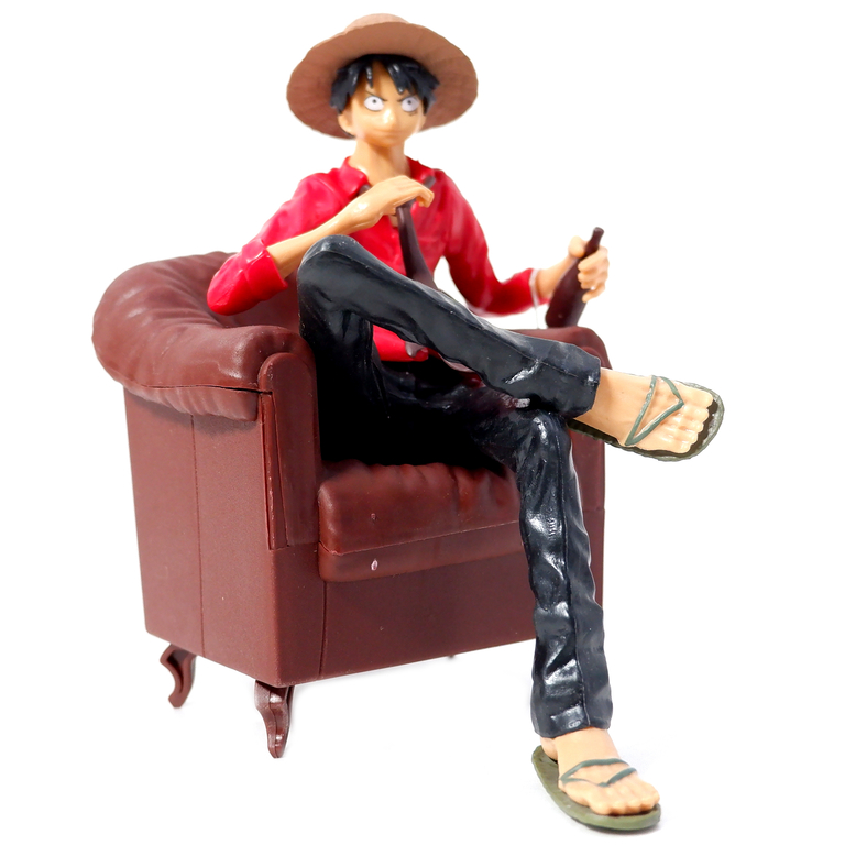 Коллекционная фигурка Луффи на кресле из аниме One Piece в подарочной коробке. + мини фигурка в подарок - Pic n 308681