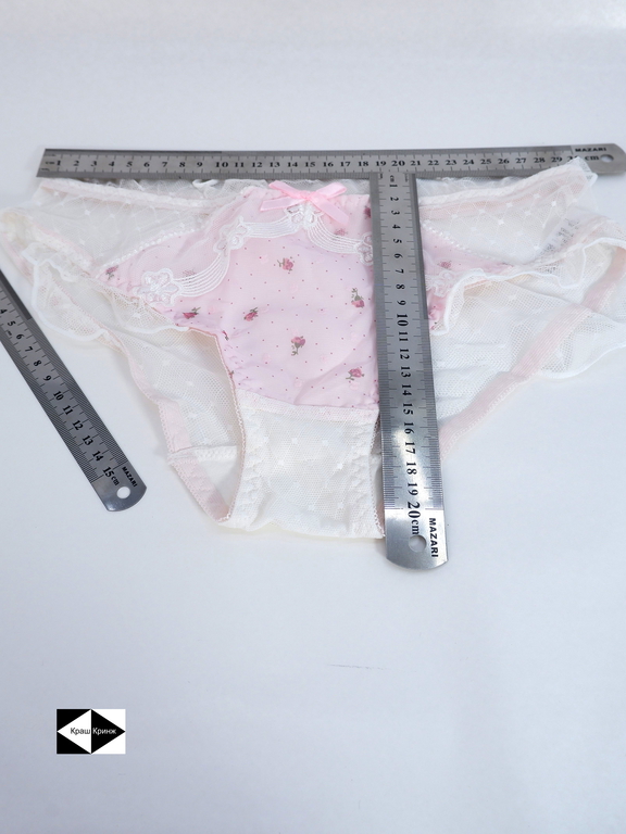 Трусы для Аниме косплея xllx. Pantsu розовые шифоновые кружевные трусики. Размер S/M (42–44) - Pic n 308756