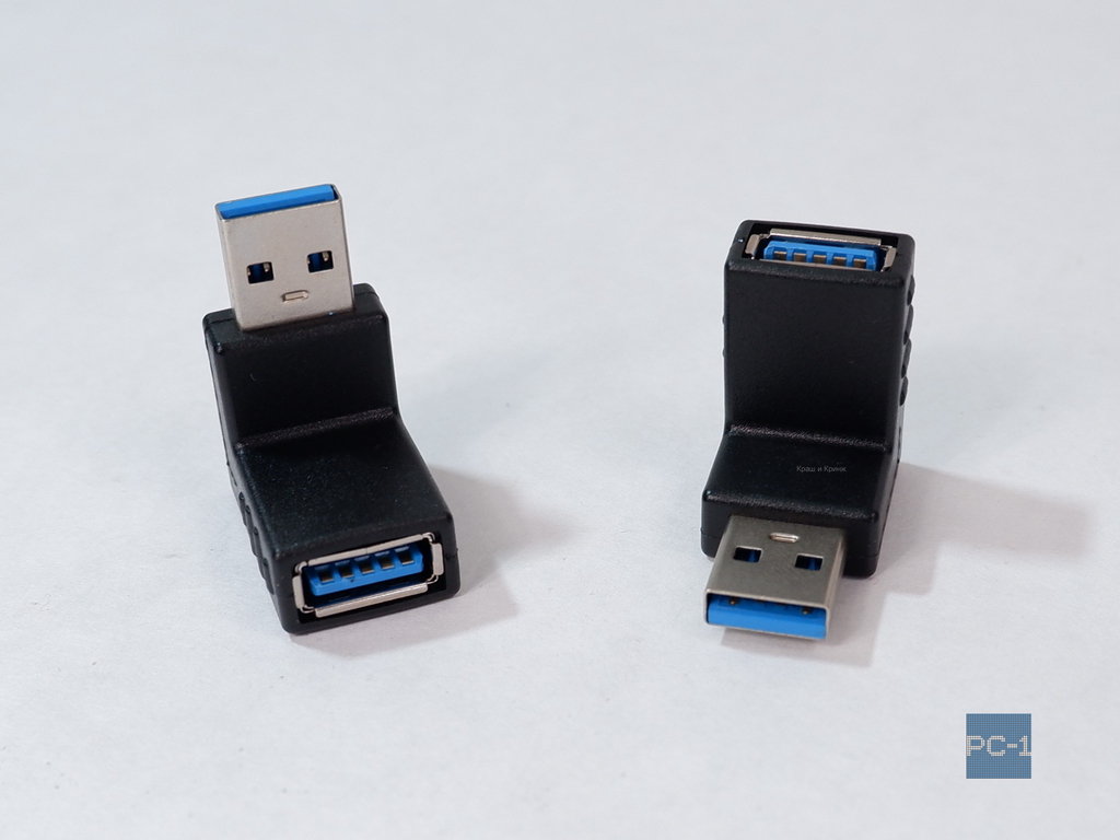 PC-1 Угловой адаптер UP 90 градусов USB3.0 на USB3.0. Направление Вверх. Lля установки аппаратуры близко к стене - Pic n 308989