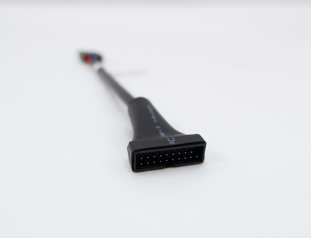 Переходник 9pin (10pin) female USB2.0 на 19pin (20pin) male USB3.0 для подключения внешних USB разъемов корпуса ПК - Pic n 308997