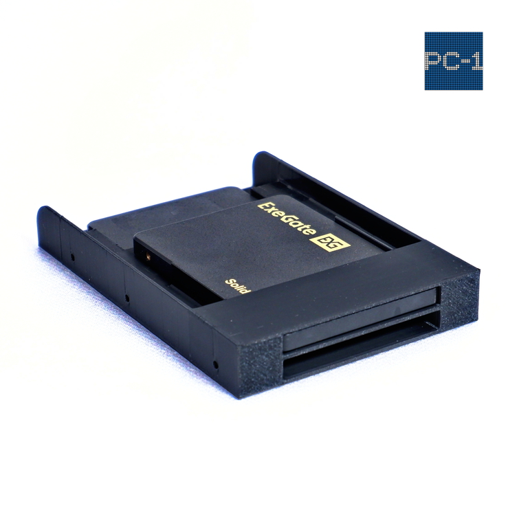 Кронштейн для двух SSD жестких дисков 2.5" в отсек 3.5" корзина для твердотельных дисков съёмная в корпус ПК. Кабели SATA и винты в  - Pic n 309038