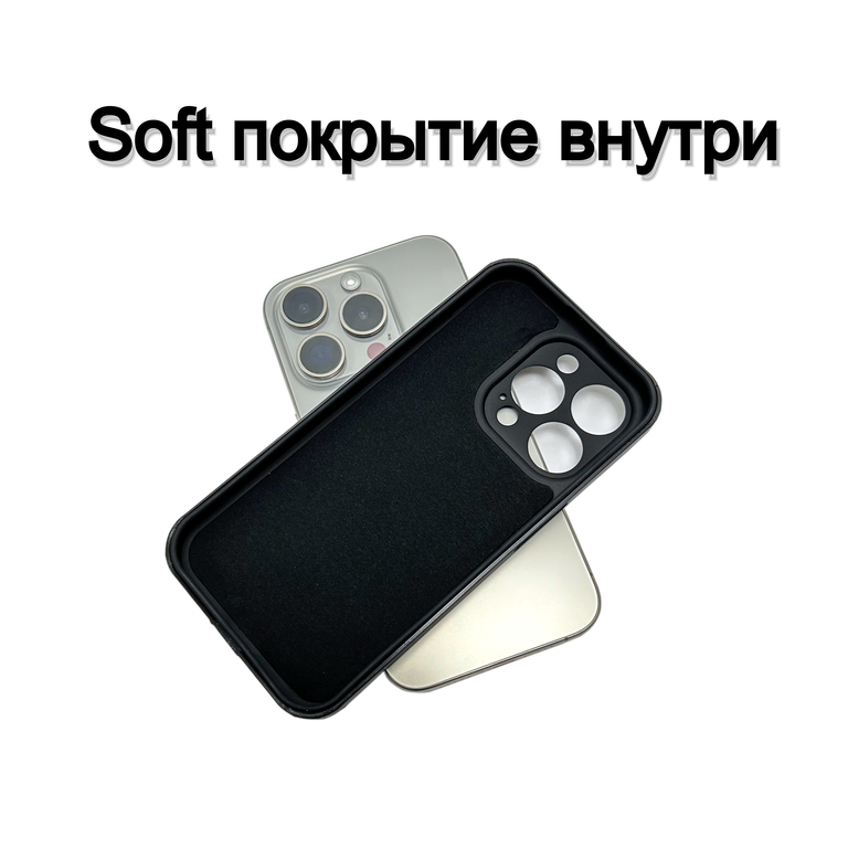 Защитный чехол от PC-1 Case для iPhone 15 Pro MagSafe, чёрный, ударопрочный. Двойная защита пластик-силикон.  - Pic n 309084