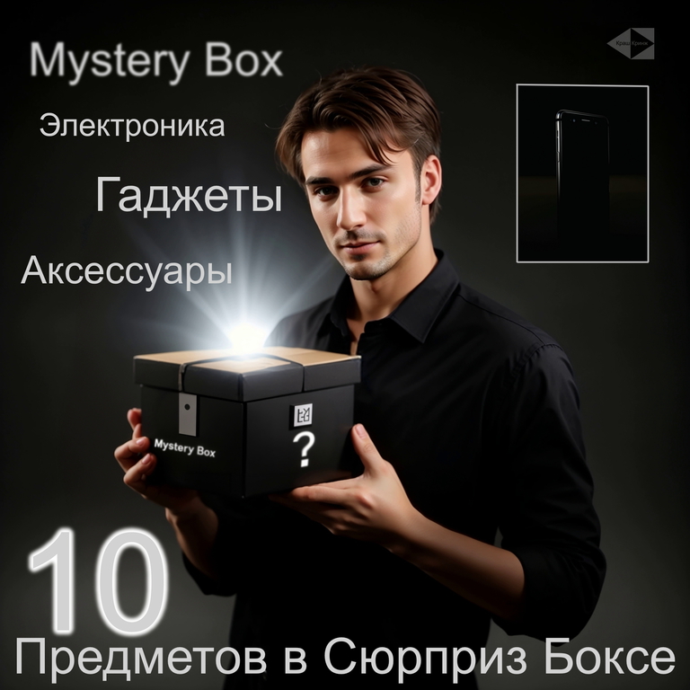 Mystery Box 10шт. Электроника Гаджеты Аксессуары. Коробка с сюрпризом. Никто не знает что внутри! - Pic n 309096