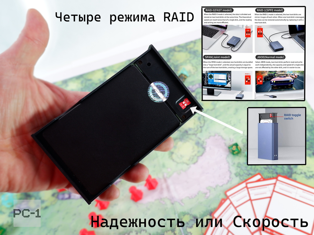 Внешний Жесткий диск 4TB SSD 2,5" USB Type-С RAID-0 Массив. Питания от USB. Алюминиевый корпус. Качество, скорость, надёжность! - Pic n 308830