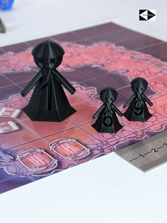 12 шт. DnD Gook Black Dungeons &amp; Dragons игровые нумерованные Пешки для настольной игры ДнД, фишки-гуки 10+2, миниатюры для НРИ.  - Pic n 309156