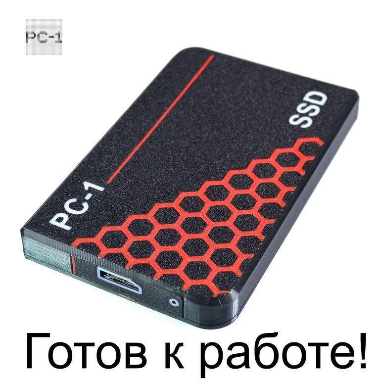 PC-1 USB + Type-C SSD Внешний жесткий диск 500Gb 2.5 дюйма. Быстрый, подходит для Игр. Воткнул в Смартфон, Приставку, Консоль, Ноутбук, ПК работает! У - Pic n 308836