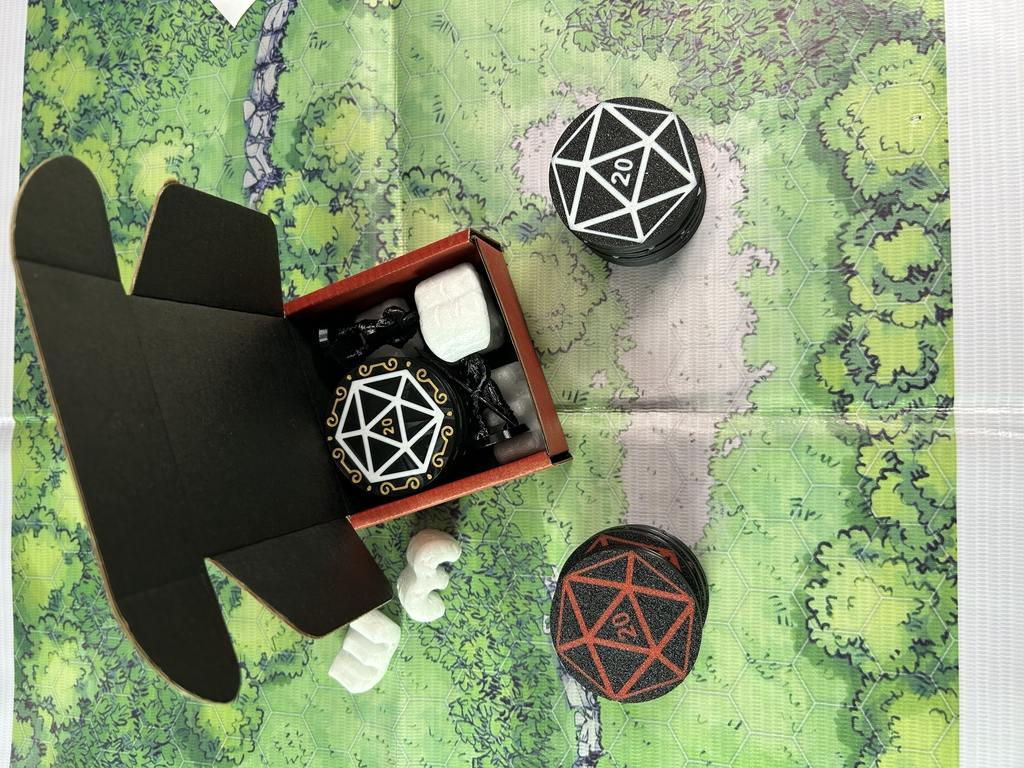 7шт. «DnD D20 Premium» Подземелья и драконы Жетоны вдохновения. Токены К20, Фишки атрибуты мастера ДнД.  - Pic n 309127