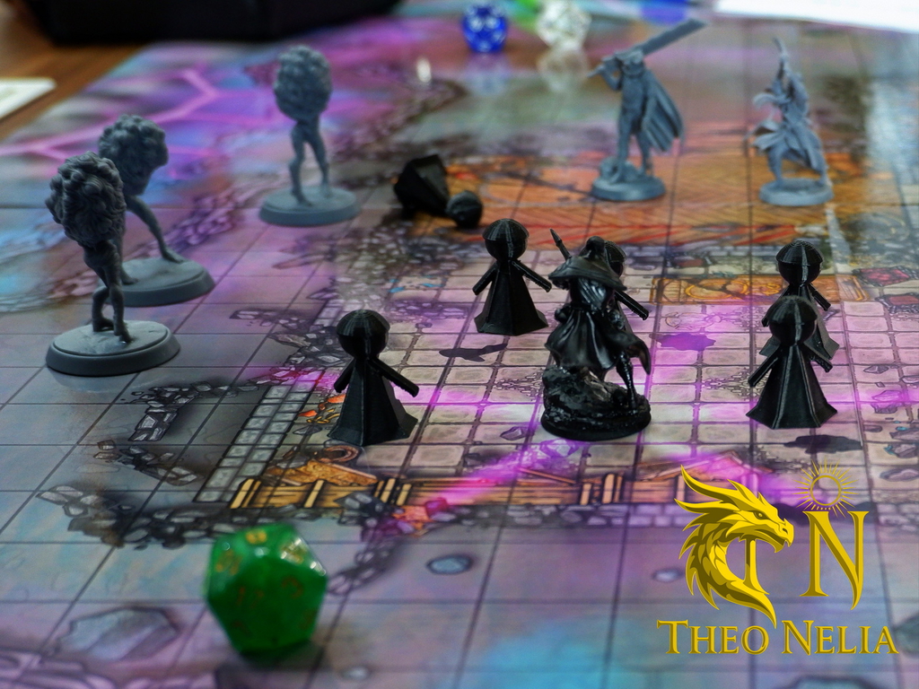 Поле игровое, для ДнД и НРИ «Мистический дом на горе», ламинированное, сборное, самоклеящееся. Разметка: сетка 25 на 25 мм. Размер: 59,4 x 8 - Pic n 309202