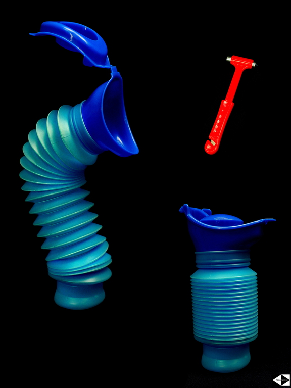 Писсуар автомобильный, складной портативный, многоразовый для мужчин 750 мл + Аварийный молоток в подарок! - Pic n 309206