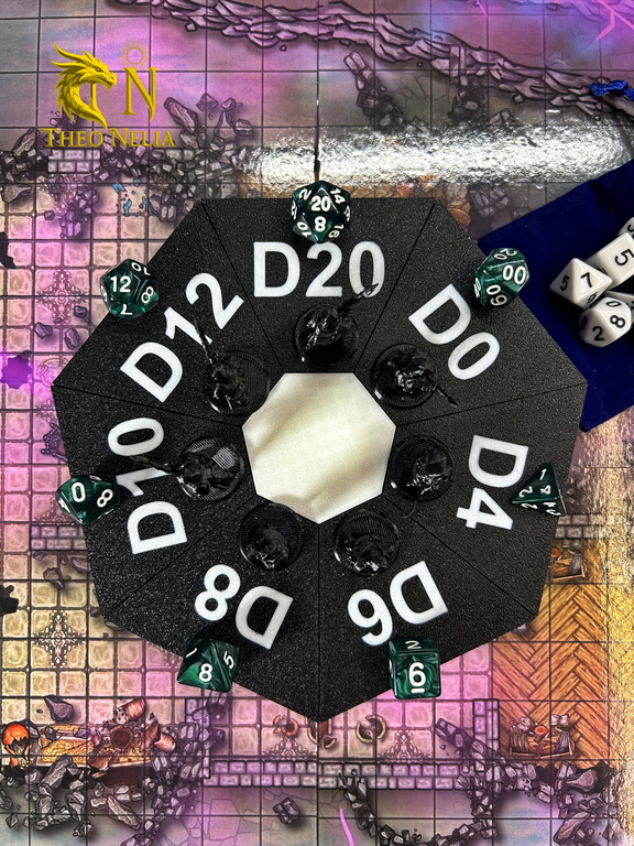 19x19x5см Дайсбокс для костей DnD «Артефакт мастера». Шкатулка Подземелья и драконы 8 секций. Атрибуты мастера ДнД коробка для хранения дайсов.  - Pic n 309212