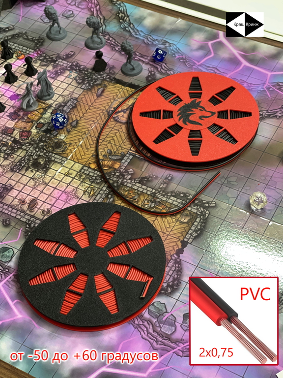 6,5м Акустический двужильный аудио кабель на катушке 2х0,75. Бухта качественных омедненный проводов для автозвука колонок и динамиков домашнего киноте - Pic n 309210