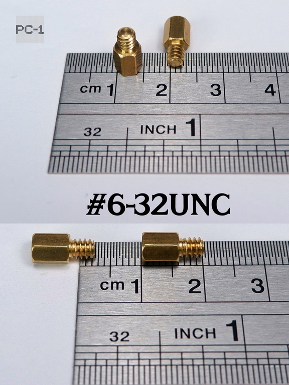 30шт. Комплект для крепления материнской платы к корпусу ПК. Винт #6-32UNC + Латунная шестигранная Стойка + Шайба.  - Pic n 309220
