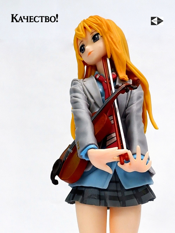 Ну вот, опять плакать... Фигурка Kaori Miyazono 20см скрипка, эмоции, аниме Your Lie in April + подарок статуэтка сюрприз - Pic n 309229
