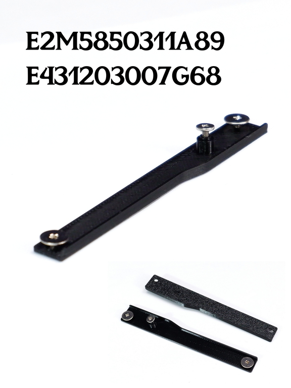 Планка крепления SSD M.2 диска в ноутбуке MSI Универсальная с ушком со смещением E2M-5850311-A89 винты E43-1203007-G68 в комплекте - Pic n 309230