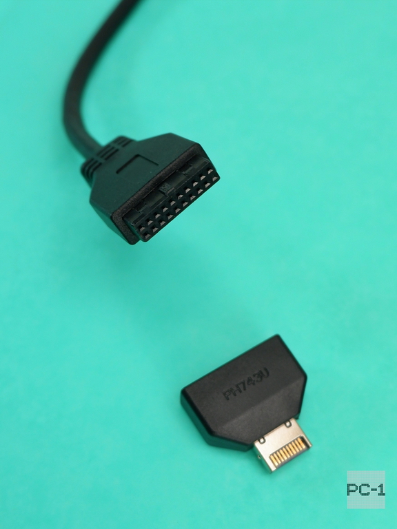 Адаптер TYPE-E на USB 19/20PIN переходник разъёма Type-E на материнской плате или карте расширения в интерфейс USB 19P - Pic n 309243