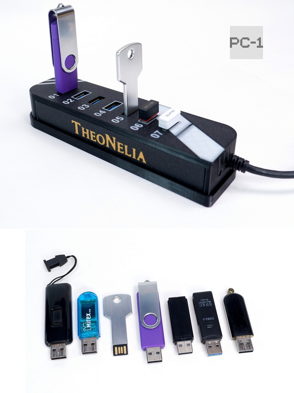 USB3.0 Хаб разветвитель на 7 портов с блоком питания 5В/3А. Концентратор HUB используется одновременно для 7 флешек, внешних хардов и для зарядки. - Pic n 309250