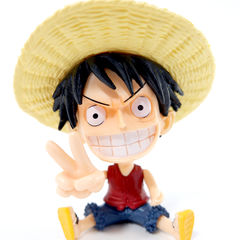 Стилизованная экшен-фигурка Луффи из аниме One Piece в подарочной коробке. + мини фигурка в подарок - Pic n 308679