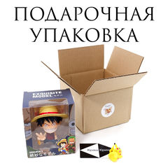 Стилизованная экшен-фигурка Луффи из аниме One Piece в подарочной коробке. + мини фигурка в подарок - Pic n 308679