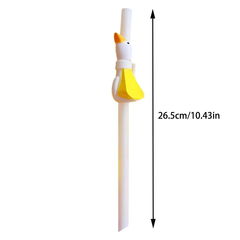 Модная длинная гусиная соломинка с кисточками, многоразовая Питьевая соломинка большого диаметра, изогнутые соломинки, толстая трубка - Pic n 308820