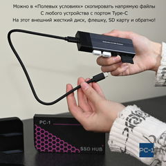 5 в Одном! 1Tb SSD + USB-концентратор с функцией хранения дисков M.2 SSD NVMe SATA - Pic n 308829