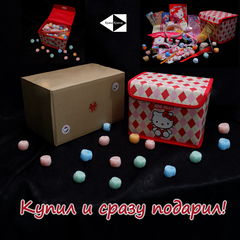 New Подарочный набор Hello Kitty 23 в 1! Коробочка с мелочами Хеллоу Китти. Сразу 23 качественных подарка! - Pic n 308789