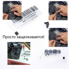 Крепеж MSI M.2 Locker EZ Clip kit SSD E27-7D25010-H75 Mounting Screw Фиксатор для установки SSD дисков в материнские платы MSI под радиатором M.2 Shie - Pic n 308882