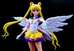 Фигурка Сейлор Мун с крыльями Высота 22см. В подарок маленькая Sailor Moon + 60 шт. Наклейки Sailor Moon. Качественная и детализированная! - Pic n 308937