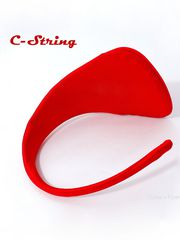 C-strings Трусы без лямок под одежду / Пляж стринги для загара / стринги для стриптизерш / Трусики невидимки / Цвет красный - Pic n 308940