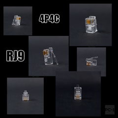 10шт. Коннектор RJ9 4P4C вилка для провода Телефонной Трубки 4pin 7,5мм. Точно подойдет! - Pic n 308972