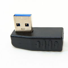 PC-1 Угловой адаптер 90 градусов USB to USB 3.0 to Right повернут в Право. Male To Female для установки аппаратуры близко к стене - Pic n 308986