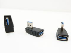 PC-1 Угловой адаптер 90 градусов USB to USB 3.0 to Right повернут в Право. Male To Female для установки аппаратуры близко к стене - Pic n 308986