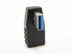 PC-1 Угловой адаптер 90 градусов USB to USB 3.0 to Right повернут в Право. Male To Female для установки аппаратуры близко к стене - Pic n 308986