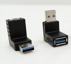 PC-1 Угловой адаптер Down 90 градусов USB3.0 на USB3.0 Направление Вниз. Нужен для установки аппаратуры близко к стене - Pic n 308990