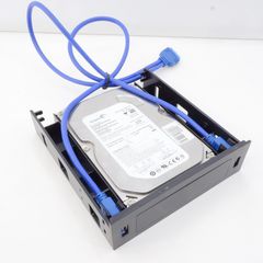 Салазки с 2х USB3.0 выводами. Фронтальная панель в корпус ПК в отсек 5.25" дюймов для HDD / SSD жесткого диска 3,5" или 2,5"