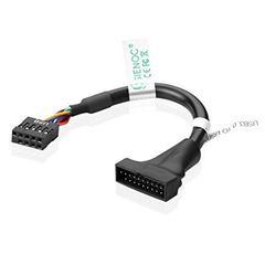 Переходник 9pin (10pin) female USB2.0 на 19pin (20pin) male USB3.0 для подключения внешних USB разъемов корпуса ПК - Pic n 308997