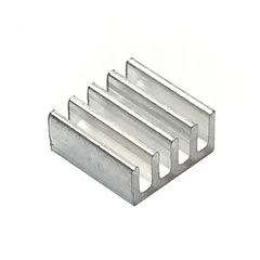 10шт. 8.8x8.8x5mm Heatsink Радиатор охлаждения алюминиевый для чипов электроники ПК Arduino Raspberry Pi. Серебристый  - Pic n 309022