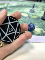 Жетоны вдохновения для ДнД “D20 White”, Токены К20, Фишки для НРИ. Прочные, пластиковые. - Pic n 309125