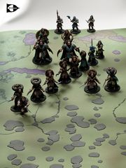 12 шт. “DnD Gook Black” Dungeons &amp; Dragons игровые нумерованные Пешки для настольной игры ДнД, фишки-гуки 10+2, миниатюры для НРИ.  - Pic n 309156