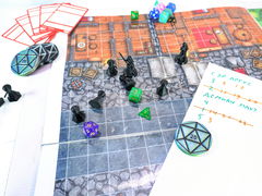 12 шт. DnD Gook Black Dungeons &amp; Dragons игровые нумерованные Пешки для настольной игры ДнД, фишки-гуки 10+2, миниатюры для НРИ.  - Pic n 309156