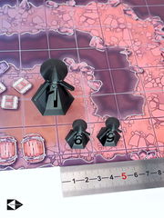 12 шт. DnD Gook Black Dungeons &amp; Dragons игровые нумерованные Пешки для настольной игры ДнД, фишки-гуки 10+2, миниатюры для НРИ.  - Pic n 309156