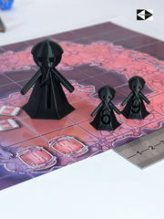 12 шт. DnD Gook Black Dungeons &amp; Dragons игровые нумерованные Пешки для настольной игры ДнД, фишки-гуки 10+2, миниатюры для НРИ.  - Pic n 309156