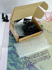 12 шт. DnD Gook Black Dungeons &amp; Dragons игровые нумерованные Пешки для настольной игры ДнД, фишки-гуки 10+2, миниатюры для НРИ.  - Pic n 309156