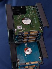 Подвесная съёмная корзина в салазки корпуса ПК ATX. Наращиваемый Модульный Кронштейн для 4шт 2.5" жестких дисков SSD или HDD в отсек 3.5 дюйма  - Pic n 309150