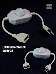 USB Светодиодный Диммер с регулятором яркости. Универсальный, для любых USB устройств без выключателя. LED Dimmer Switch DC 5V 2A - Pic n 309188