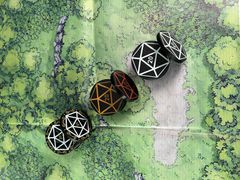 7шт. «DnD D20 Premium» Подземелья и драконы Жетоны вдохновения. Токены К20, Фишки атрибуты мастера ДнД.  - Pic n 309127