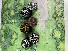 7шт. «DnD D20 Premium» Подземелья и драконы Жетоны вдохновения. Токены К20, Фишки атрибуты мастера ДнД.  - Pic n 309127