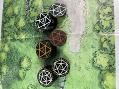 7шт. «DnD D20 Premium» Подземелья и драконы Жетоны вдохновения. Токены К20, Фишки атрибуты мастера ДнД.  - Pic n 309127