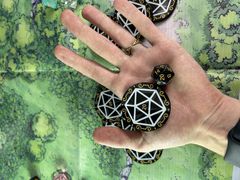 7шт. «DnD D20 Premium» Подземелья и драконы Жетоны вдохновения. Токены К20, Фишки атрибуты мастера ДнД.  - Pic n 309127