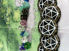 7шт. «DnD D20 Premium» Подземелья и драконы Жетоны вдохновения. Токены К20, Фишки атрибуты мастера ДнД.  - Pic n 309127